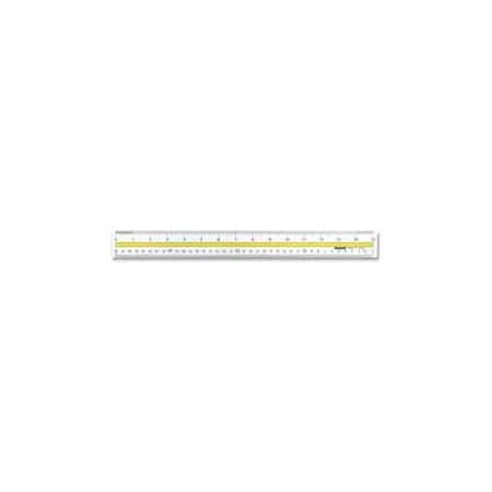 Westcott¬Æ Data Highlight Ruler, 15 Long, Acrylic, Clear